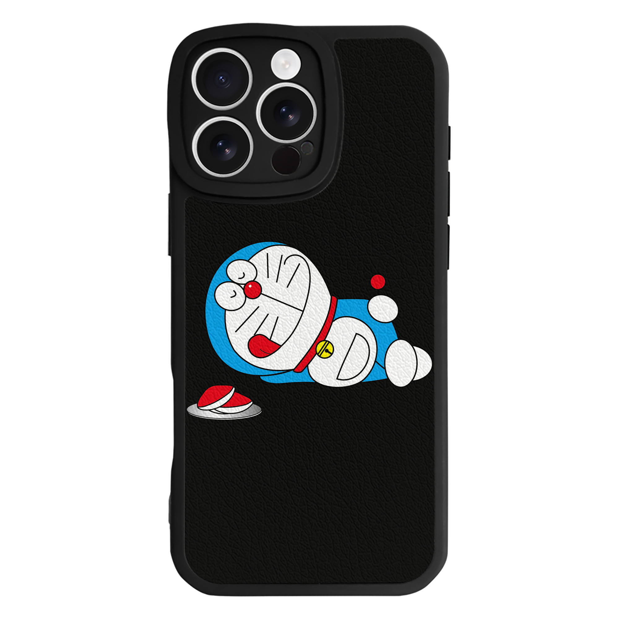 （画像用） ドラえもん Doraemon 【iPhone 16シリーズ対応】シリコンスマホケース（レザー調） 材質：シリコン